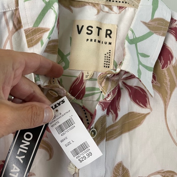 NWT men’s VSTR Large tropical shirt - Picture 5 of 6